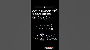 Covariance Of 2 Securities       ,      =      #     Maths  !  Statistics  #STO&RCL1