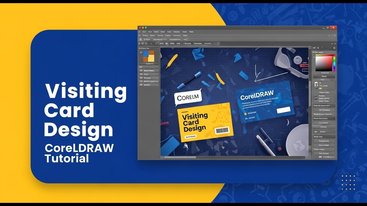 How to Design a Professional Visiting Card in CorelDRAW | Beginner Friendly