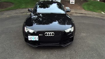 POV 2014 AUDI RS5 drive and review ECS XPIPE…recorded  in stereo (LOUD downshifts and sound)
