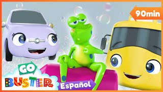 ¡Divertida Fiesta de Baño de Burbujas! |  90 Minutos de Go Buster en Español  Dibujos para niños