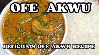 HOW TO COOK DELICIOUS OFE AKWU ( BANGA STEW )