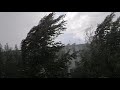 Сильный ураган , небольшой град и ливень в Рубежном