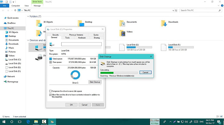 How to delete system files windows 10