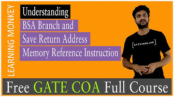 Understanding BSA Branch and Save Return Address Memory Reference Instruction || Lesson 24 ||