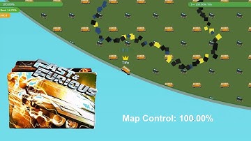 Paper.io 3 Map Control: 100.00% [Fast & Furious]
