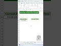 Insert Current Date & Time in Excel using Shortcut. #excel #exceltips #exceltutorial #ytviralshorts