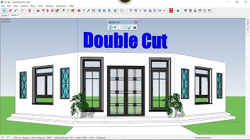 How to use Double Cut Plugin in SketchUp 2021-2022 Full | SketchUp Plugin Tutorial_Double Cut Plugin