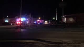 Fairbury Rescue 243 and SELCAS Ambulances 3-M-22 and 3-M-25 Responding to call from station.