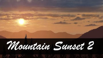 Mountain Sunset 2 Procreate Process