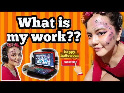 WHAT IS MY WORK? | HALLOWEEN PARTY VIA ONLINE | SIMPLE FAIRY MAKE-UP TUTORIAL!