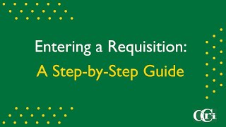 Entering a Requisition in SSB9