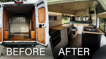DIY Van Conversion | Full Build TIMELAPSE (while living In it)