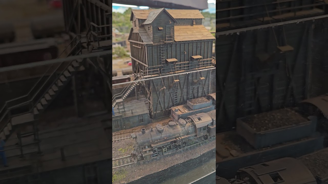 The Big Coal Tower on the Franklin and South Manchester  Railroad