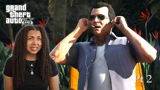 Michael's Having A BAD DAY! | GTA V | Blind Playthrough | Pt 2