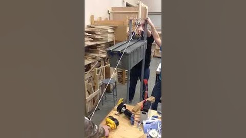 Prototype linear motion winch pulley robot