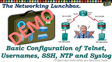 Basic Configuration of Telnet, SSH, NTP and Syslog