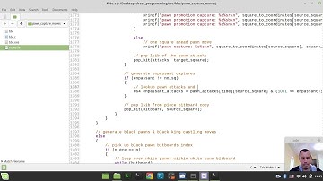 Bitboard CHESS ENGINE in C: generating PAWN CAPTURE moves