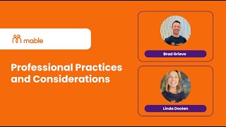 Maintaining boundaries with NDIS and aged care clients | Brad Grieve & Linda Doolan | Mable Webinars