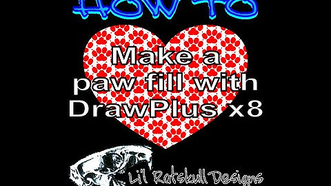 DrawPlus Tutorial Video - How To Make a Paw Print Fill / Step by Step