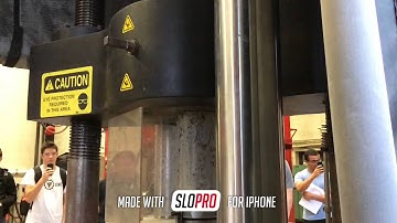 High strength concrete cylinder compression test- explosive failure