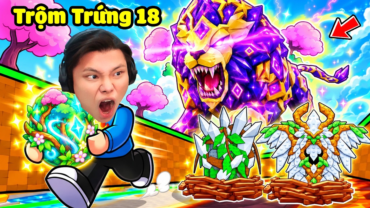[ROBLOX] JayGray Trộm Trứng Steal An Egg 18✨🐣Troll Cướp 0.7% Trứng Siêu Hiếm Khu Vực Thế Giới Mới