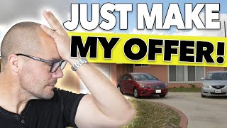 Watch Me Make An Offer To A Difficult Real Estate Agent LIVE