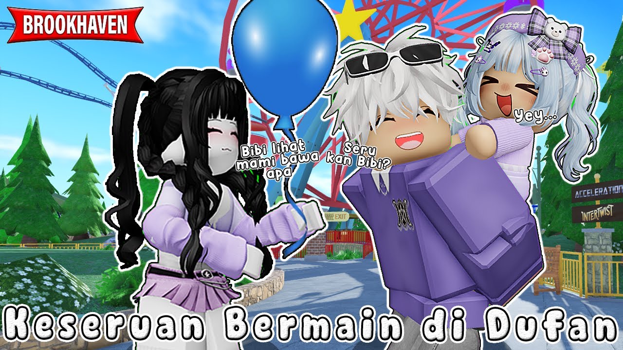 PERGI KE TAMAN BERMAIN TERBESAR DI ROBLOX UNTUK YANG PERTAMA KALINYA  || BROOKHAVEN RP 🏡 ROBLOX INDO