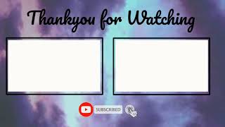 Free Outro Aesthetic sky Template | No Text