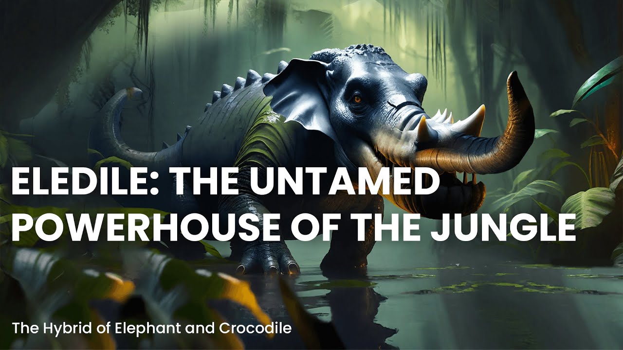 Eledile: The Untamed Powerhouse of the Jungle – A Fearsome Hybrid of Elephant and Crocodile!