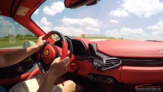 Drifting a ferrari - 458 spider ride along & powerslides