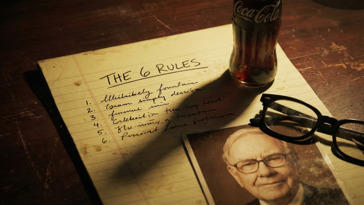 Warren Buffett : The 6 Line Checklist That Built a $900 Billion Empire