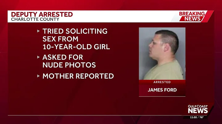 Charlotte County deputy accused of inappropriately communicating with a 10-year-old girl
