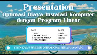 Optimasi Biaya Perusahaan ABC Menggunakan Metode Grafik & Python (Google Colab) - Riset Operasi