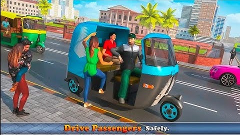 Tuk Tuk Auto Rickshaw Driving :Free Driving Games #GamePlay