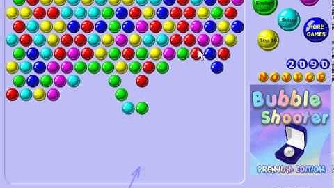 Bubble shooter gameplay level 1