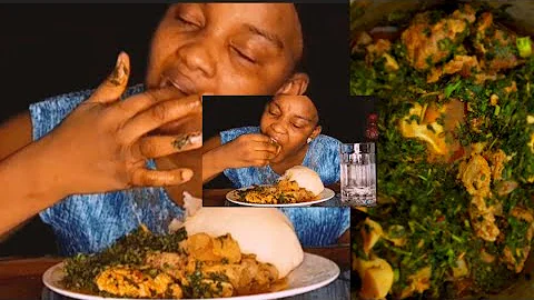 ASMR FUFU MUKBANG & SPINACH SOUP  MUKBANG (MESSY EATING Eating sound 먹방 eating show NO TALKING