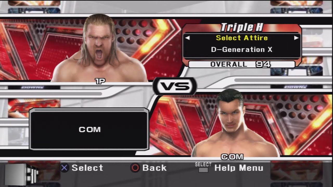 Wwe Smackdown Vs Raw 08 Character Select Screen Including All Unlockables Youtube