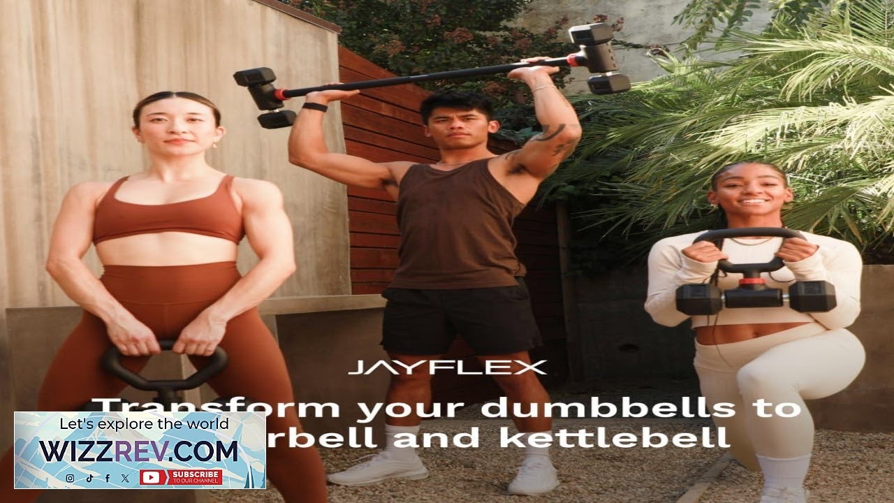 Jayflex Hyperbell Dumbbell Converter Convert Dumbbells to Barbell Set and Kettlebell