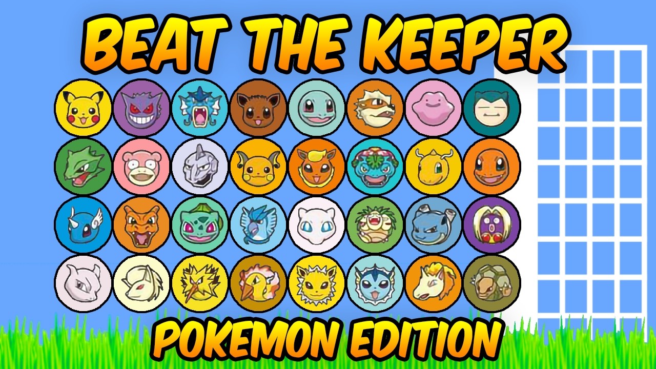 Beat The Keeper - Pokemon Edition - Algodoo Marble Race