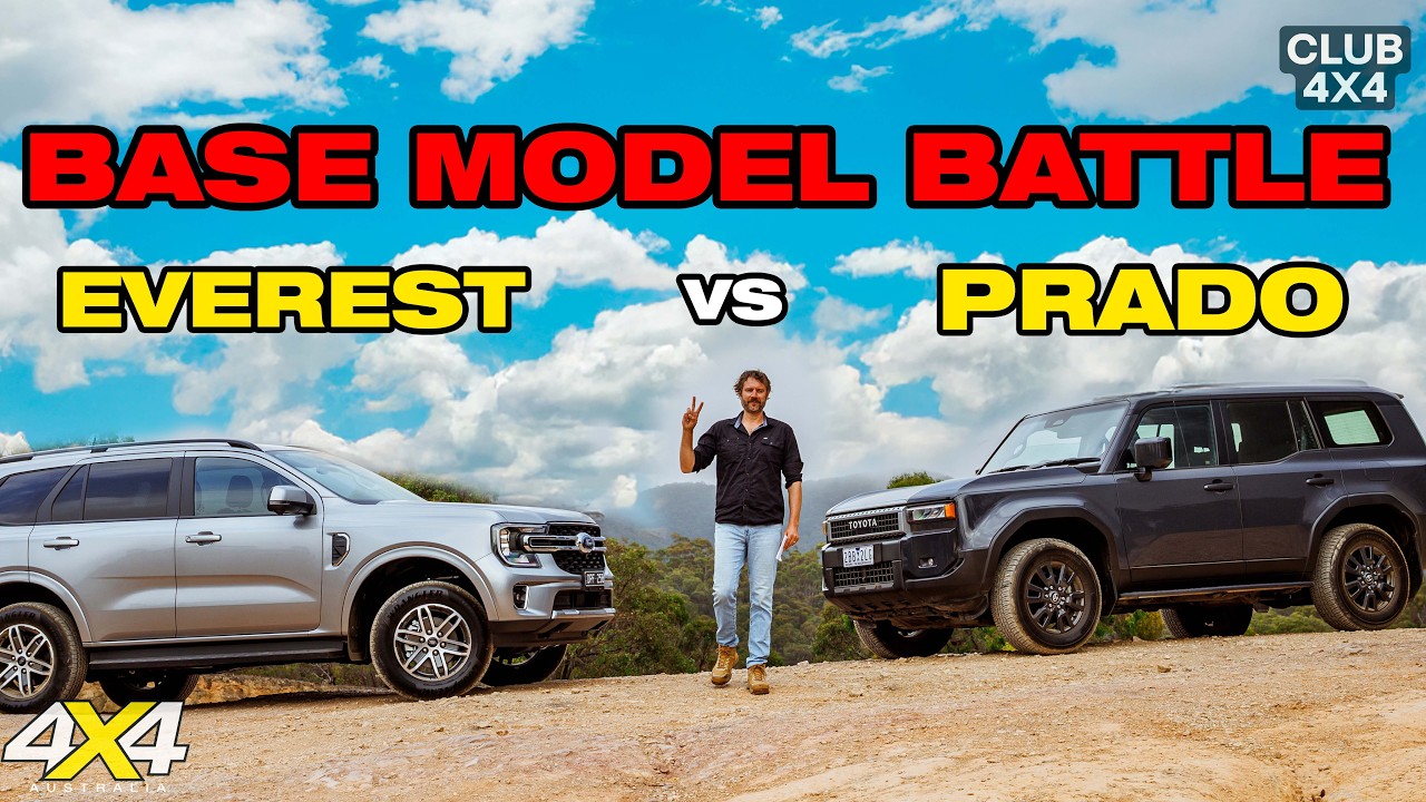 Toyota Prado vs Ford Everest – Base Model Off-Road Comparison