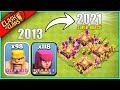 THE OLDEST ARMY IN CLASH OF CLANS... BUT WITH SUPER-TROOPS INSTEAD (2013 vs 2021)