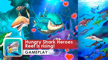 Hungry Shark Heroes Gameplay HD Part 2(Android) 3stars Sharks are ready!