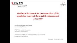 NDWG 2016 - Frank Cobelens, Guidance for the evaluation of TB prediction tests