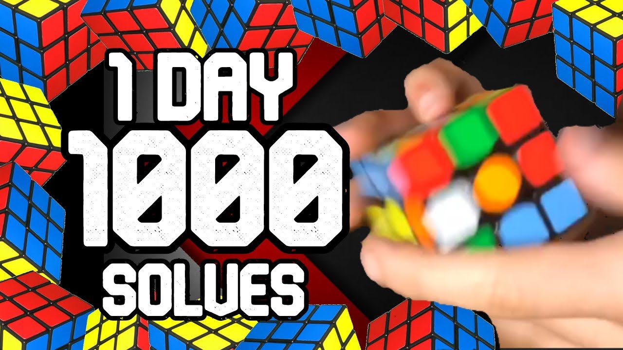 1 000 Rubik S Cubes Solved In One Day Challenge Youtube