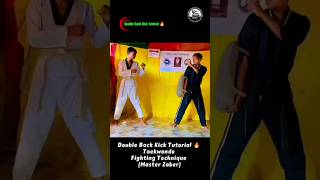 Double Back Kick Tutorial Taekwondo Fighting Technique♥