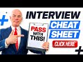 INTERVIEW CHEAT SHEET! (How to REMEMBER your ANSWERS to the 7 MOST COMMON INTERVIEW QUESTIONS!)