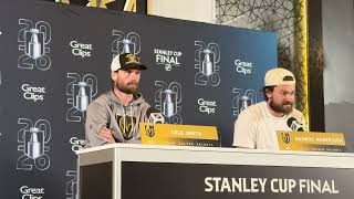 Cole Smith and Rasmus Andersson discuss high-stakes Game Six for Golden Knights
