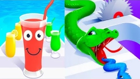 Juice Run vs Snake Run | Epic Mobile Game Challenge 2025 🎮🍹🐍👍