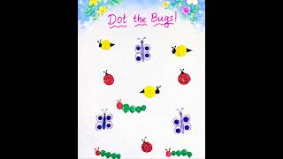 Spring Themed Learning Journal🌸| Dot the bugs🐞#spring #bug @CraftswithToddler