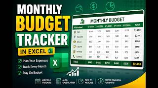 Smart Monthly Budget Tracker (Excel AutoFill & Date Formatting)